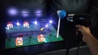 Maqueta energía eólica