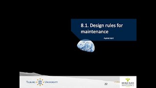 SAM 8.1. Design rules for maintenance