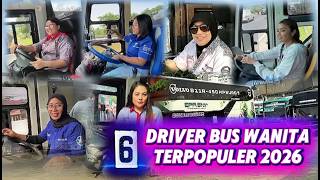 6 MOST POPULAR BEAUTIFUL FEMALE BUS DRIVERS IN 2026 #bus #busenthusiast #indonesianbus