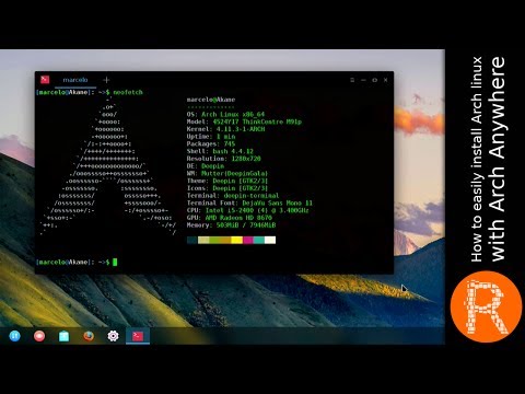 How to easily install Arch linux with Arch Anywhere
