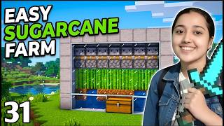 Easy Sugarcane Farm Bana Diya 🔥 | Minecraft