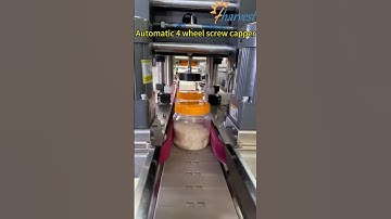 Automatic plastic jar 4 wheel screw capping machine, automatic plastic container seamer