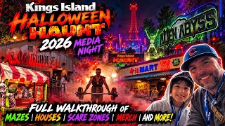 🎃 Kings Island Halloween Haunt 2026 MEDIA NIGHT | ALL Mazes, Scare Zones, Merch & More!