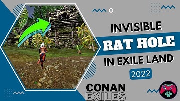 Building Invisible Rat Hole - Conan Exiles | The Best Hidden Base Location | Survival Game