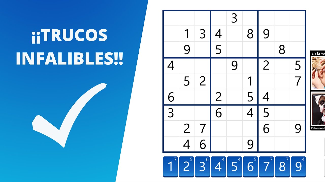 COMO SUDOKU DIFICIL (TRUCOS INCLUIDOS) - YouTube