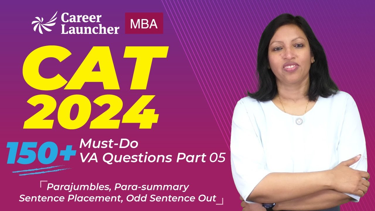 CAT 2024 VARC | 150+ Must-Do VA Questions | Verbal Ability for CAT - 05 ...