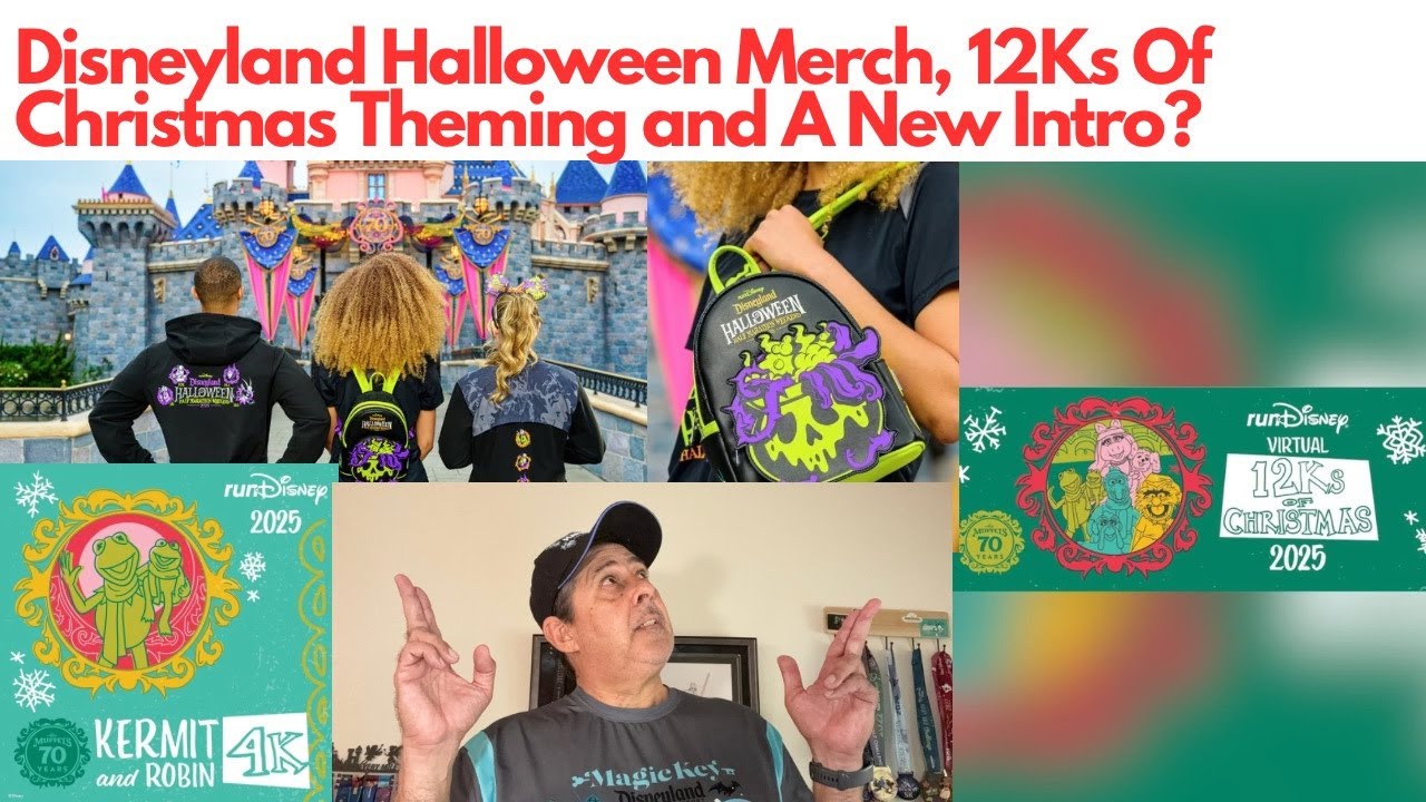 Disneyland Halloween Merch, 12Ks Of Christmas Virtual Runs and A New Intro!