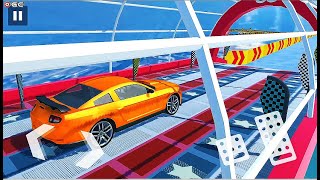 Superhero Games Mega Ramp -  Amazing Gt Racing Car Stunts Driver - Android GamePlay screenshot 2