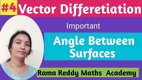 M2 JNTUH R22 R18 Vectors Angle between Surfaces Vector differentiation in telugu M2 R22
