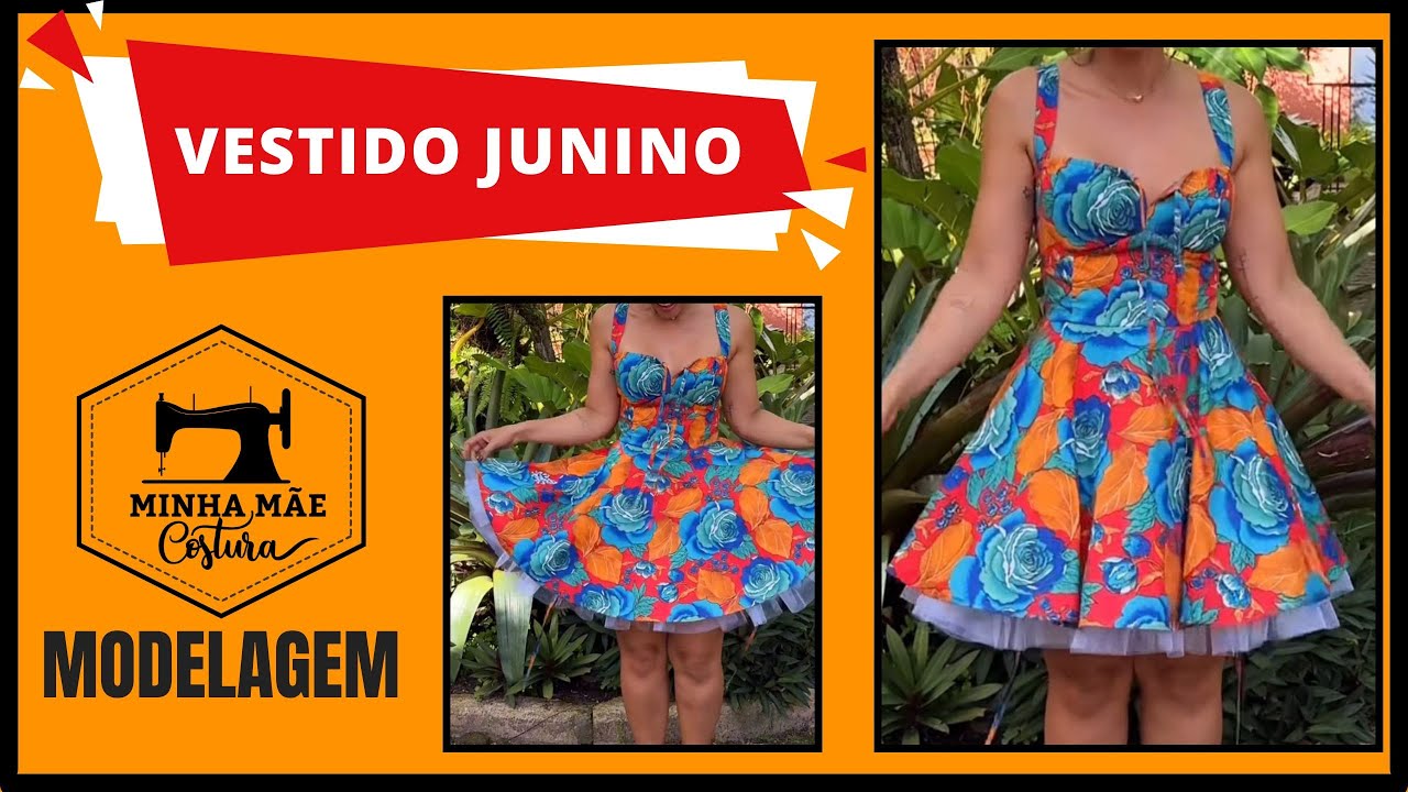 Vestido junino - modelagem