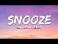 SZA, Justin Bieber - Snooze  (Lyrics)