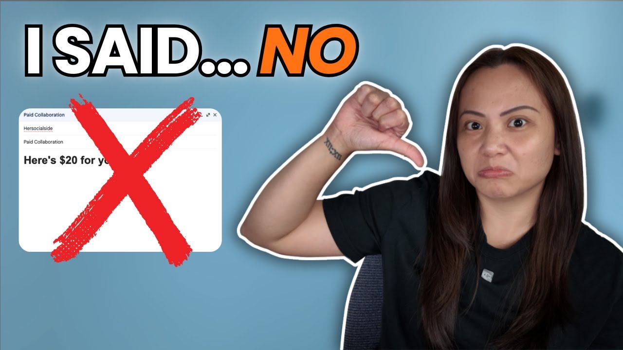 I Turned Down My First Brand Deal (Here’s Why)