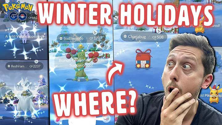WHERE? Are Costume SUDOWOODO & CHARJABUG in The *Winter Holidays Part 1* Event? (Pokemon GO)
