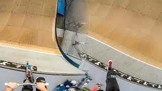 SCOOTER KID FALLS OFF GIANT SKATEPARK RAMP! *20 FOOT FALL* SCOOTER KID FALLS OFF GIANT SKATEPARK RAMP! *20 FOOT FALL*