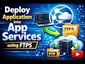 Lesson 3 - Deploy application into App Services using ftps