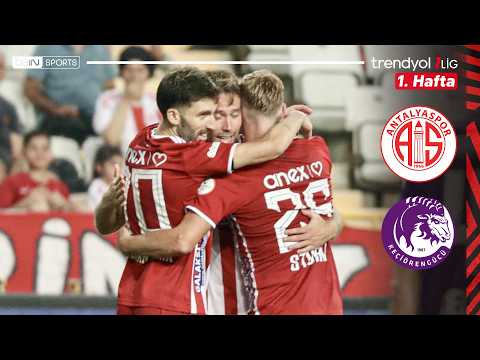 Antalyaspor - Ankara Keçiörengücü | 1. Hafta Maç ÖZETİ | Trendyol 1. Lig - 2026/27