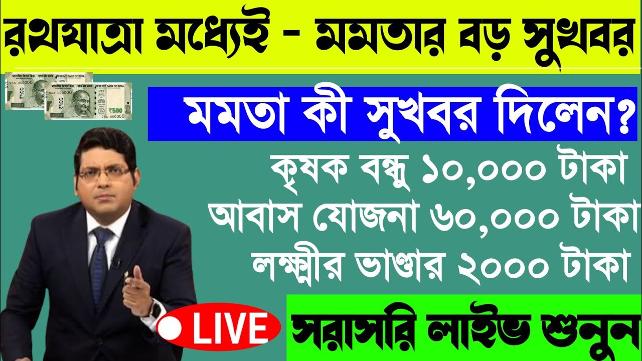 আজ ৫ই জুন ভোট জিতেই লক্ষ্মীর ভাণ্ডার নিয়ে বড়ো ঘোষণা মমতার | mamta banerjee live meeting