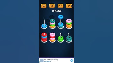 Hoop Sort Puzzle - Color Ring Stack Sorting Game Level 477 Solution