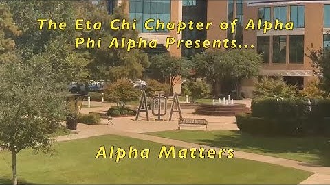 The Eta Chi Chapter of Alpha Phi Alpha Fraternity, Inc. Presents: Alpha Matters