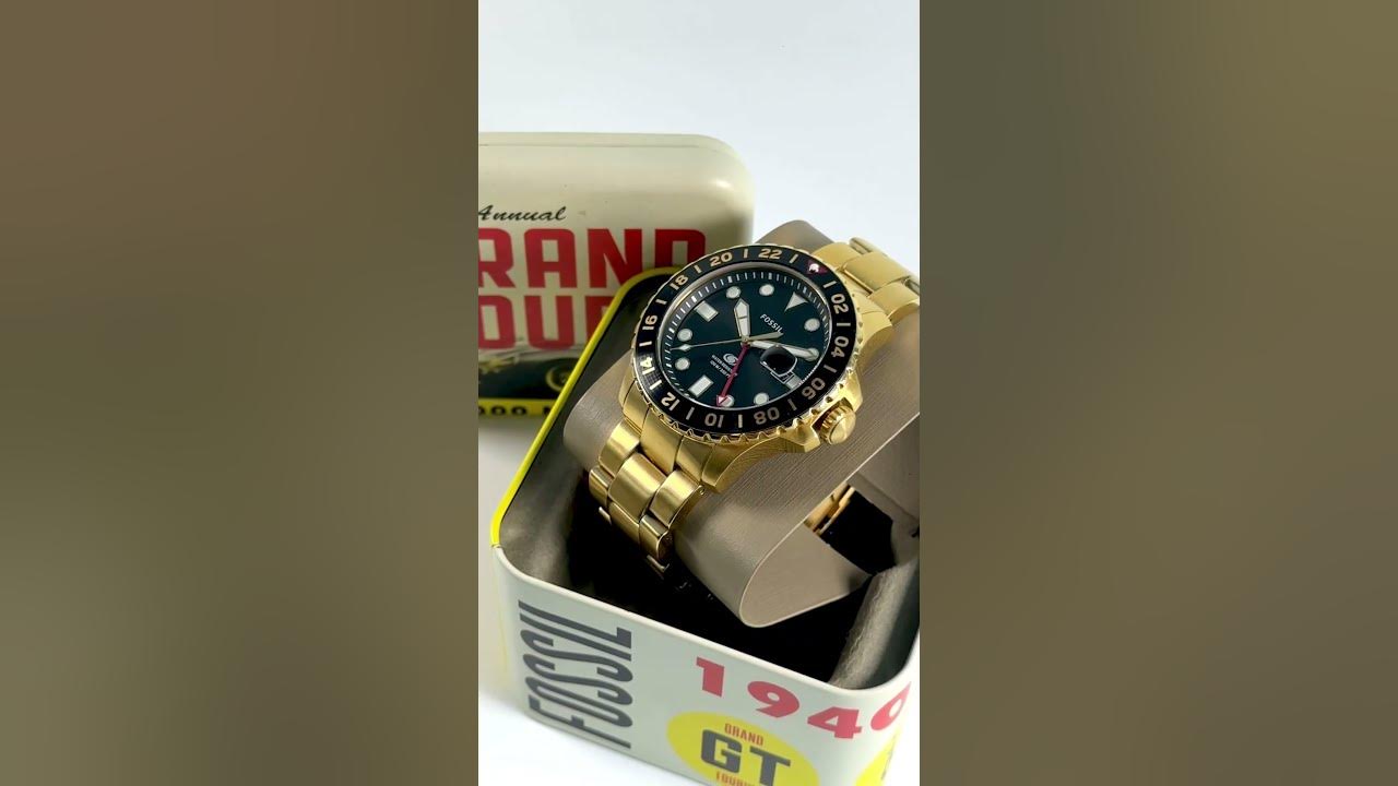 Fossil Blue GMT: FS5990 - YouTube