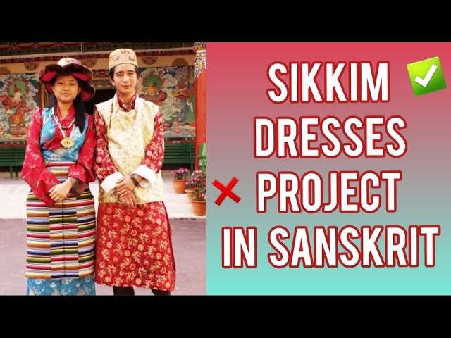 Sikkim drawing / Sikkim culture drawing / Sikkim poster / Couple in Sikkim  traditional dress drawing - YouTube