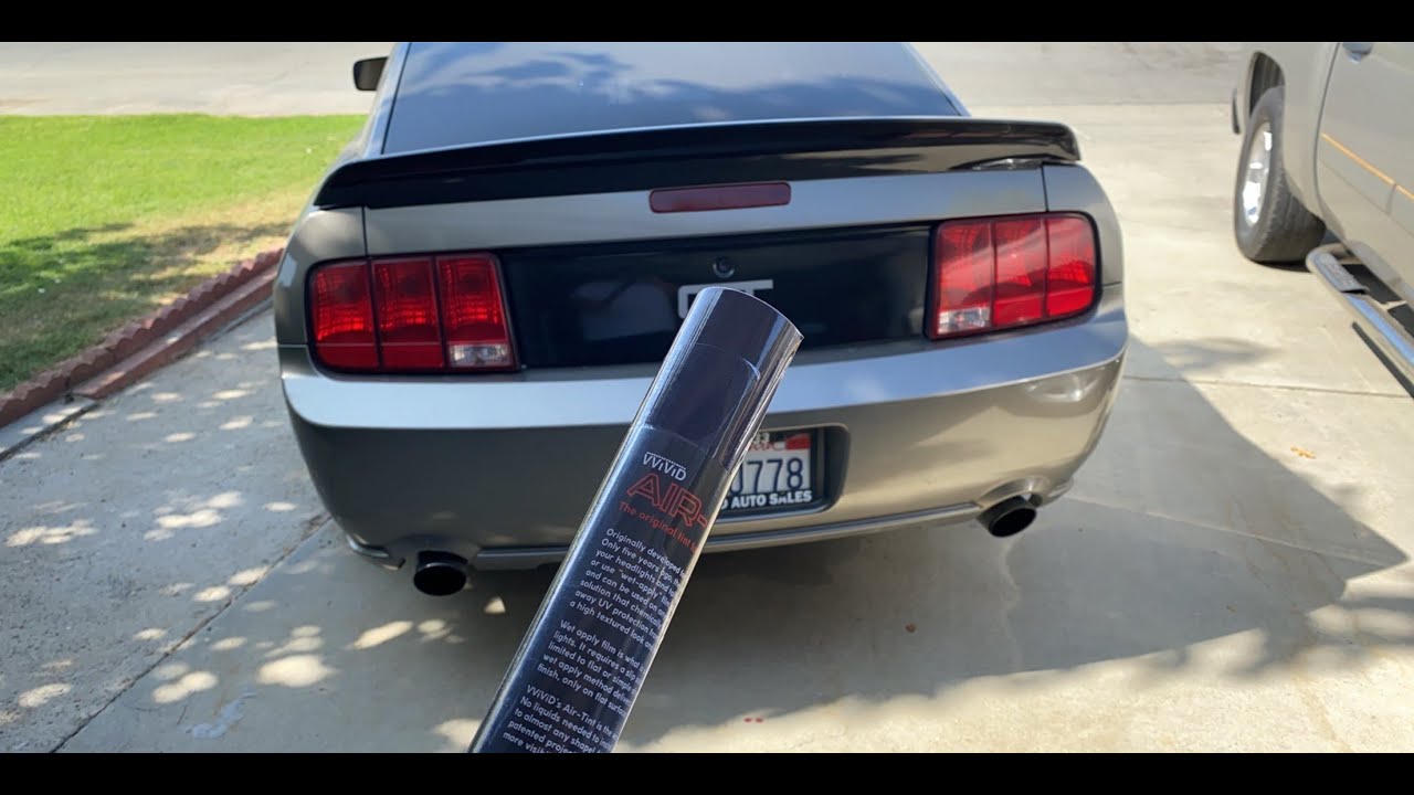 How to tint your tail lights with vvivid tint, 05-09 Mustang GT!