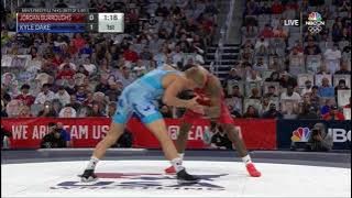 Jordan Burroughs vs Kyle Dake (74 kg) Match 1/2 Olympic Trials Wrestling 2021