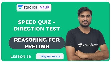 L56: Speed Quiz - Direction Test I Complete Reasoning for Prelims (Banking) I Shyam Asare