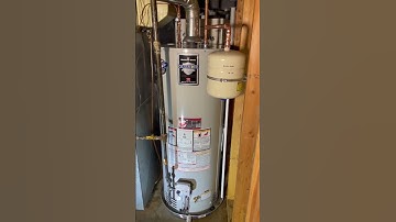 Incorrectly sized vent connector on furnace and water heater.