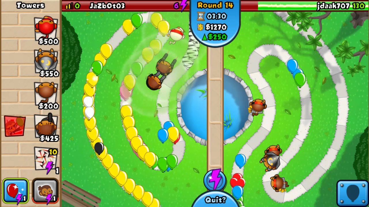 BTD Battles free gameplay - YouTube