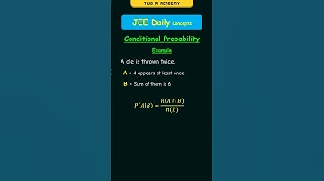 Conditional Probability | #jeedailyconcepts