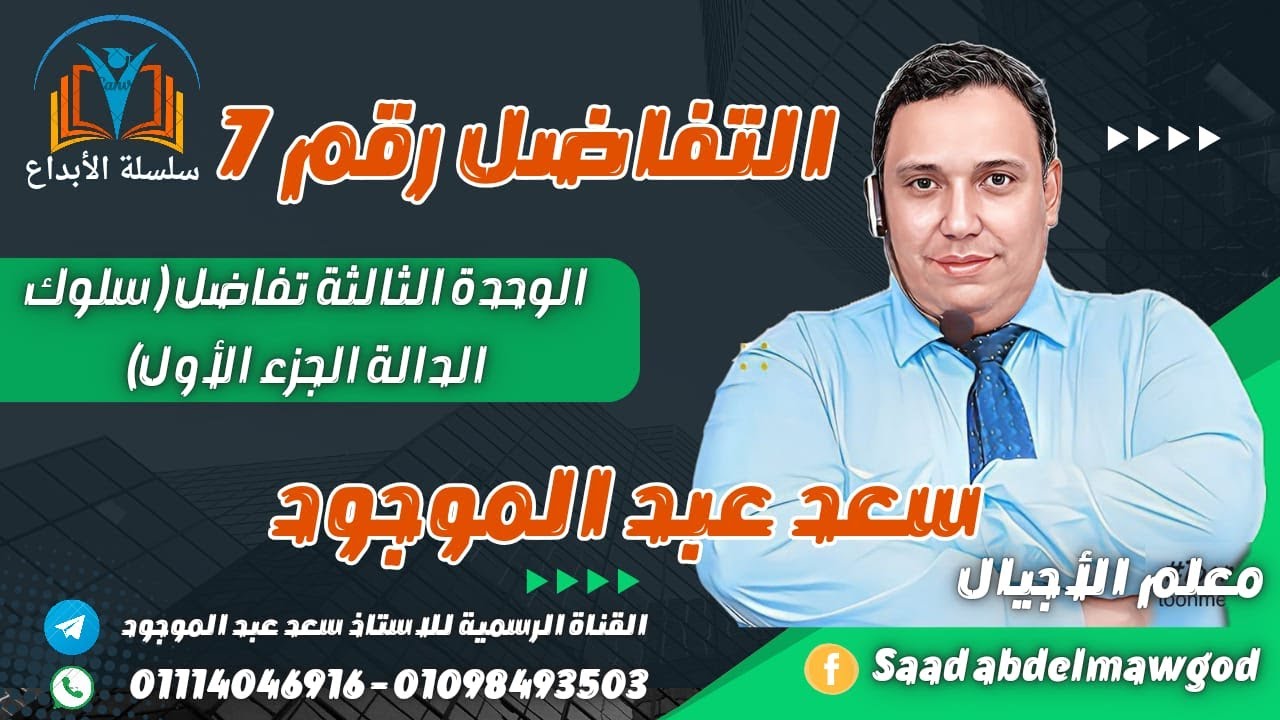سلوك الدالة(القيم العظمى والصغرى ونقط الانقلاب ) الجزء الأول - مادة التفاضل والتكامل
