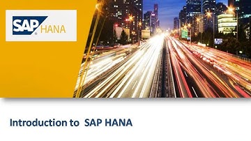 Introduction to SAP HANA|SAP HANA| SAP HANA Database