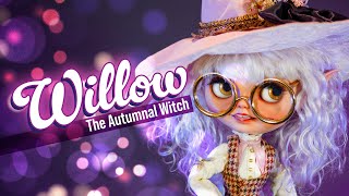 A Flying Autumnal Witch? Yes, please! | Custom Blythe Art Doll