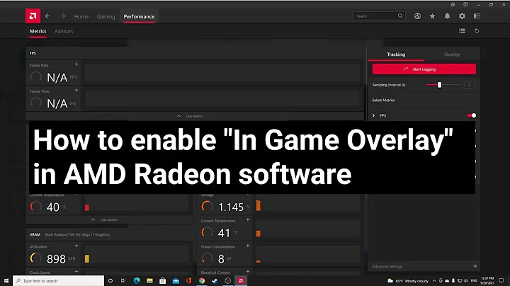 How to enable "In Game Overlay" in AMD Radeon Software