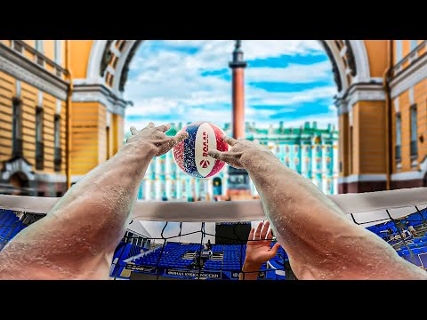Волейбольные Блоггеры Захватили Дворцовую Площадь!