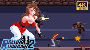 Rolling Thunder 2 - Leila Blitz [Genesis / 1991] 4K 60FPS