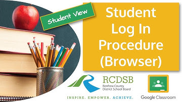 Student Log In for Google Classroom