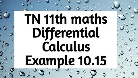 11th maths example 10.15