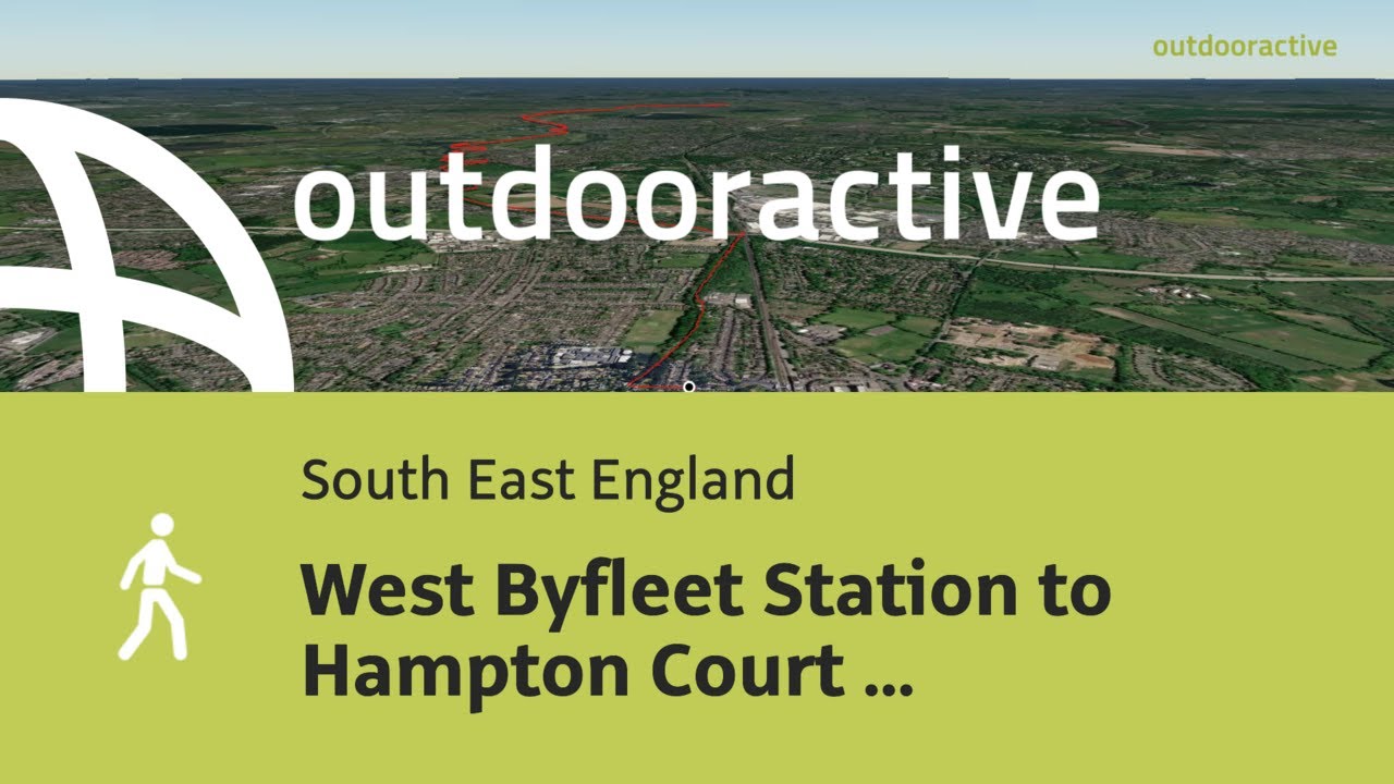 hike in South East England: West Byfleet Station to Hampton Court Station.
