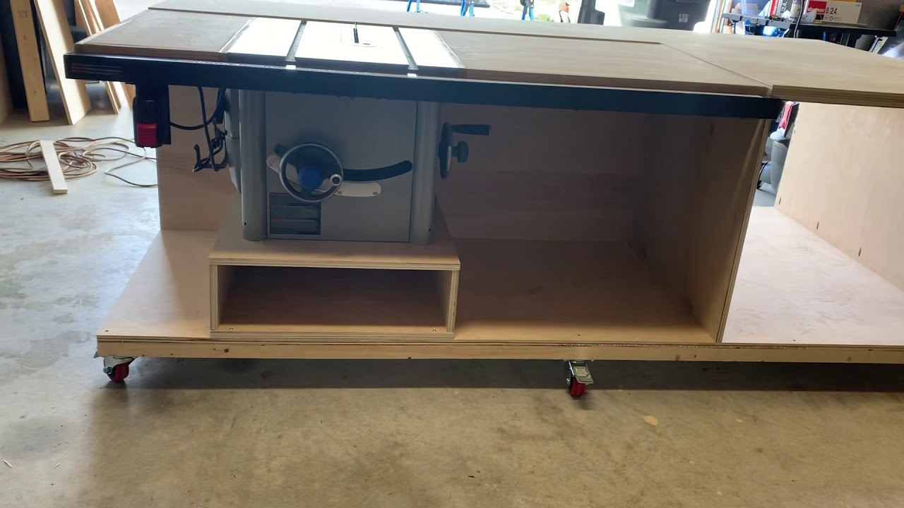 Beginnings Of Shop Assembly Cabinet With Built In Delta 36 725
