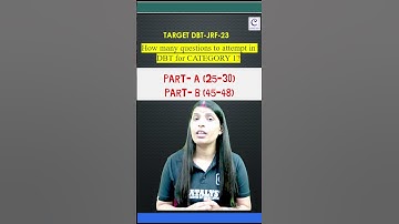 DBT-JRF| How many questions to attempt in DBT for CATEGORY 1?