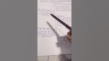 Quantitative Instruments of Credit Control