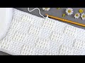 Easy & Elegant Crochet Blanket Stitch!Beautiful 3D Crochet Stitch for Blankets…