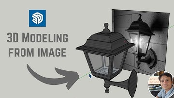 How to make wall lamp in SketchUp | Sketchup tutorial