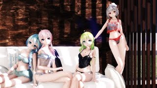 [MMD] KARA (카라) – Mister (미스터) (Model Test) (Miku, GUMI, Luka, Haku)