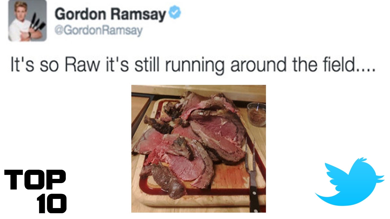 Top 10 Gordon Ramsay Twitter Roasts YouTube