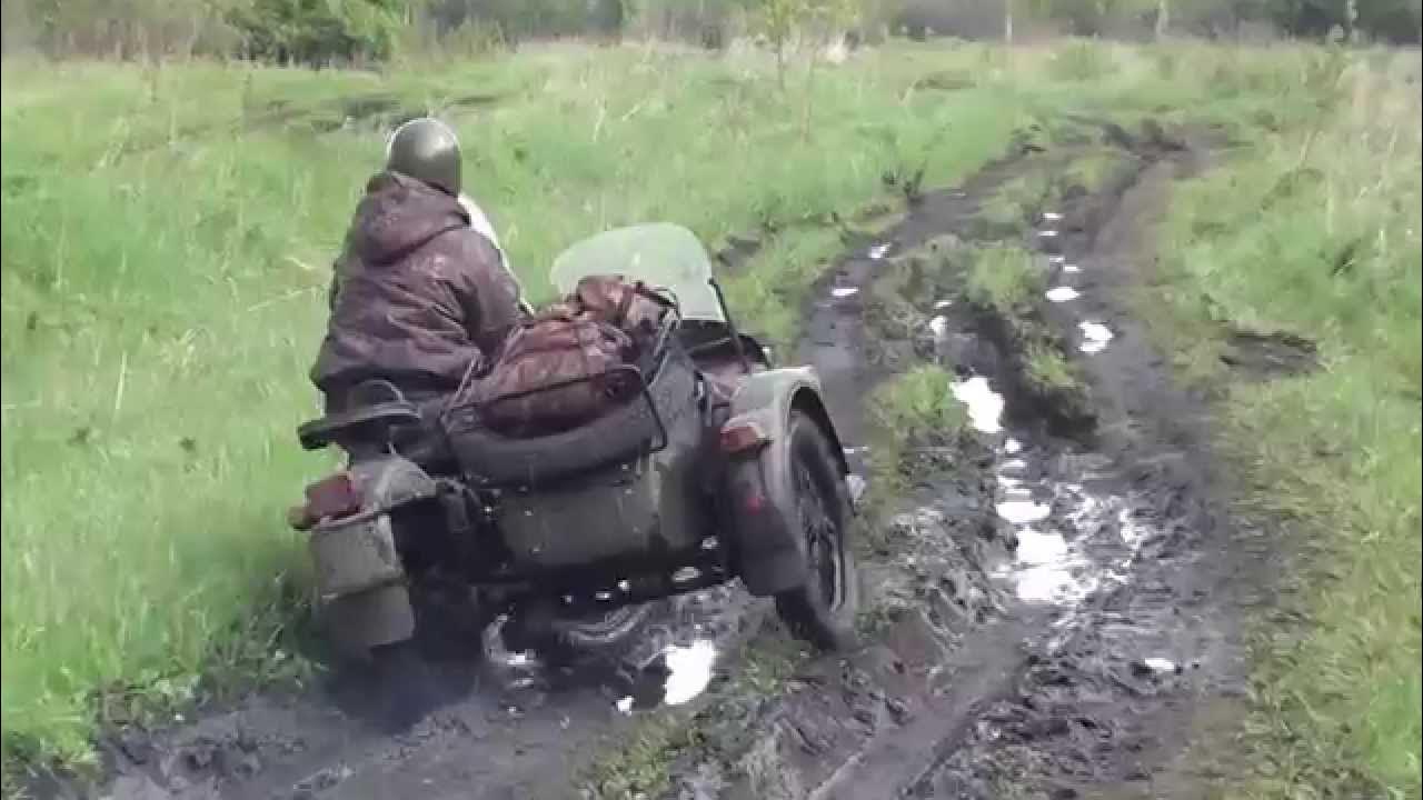 Мото Урал по бездорожью