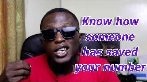 See how someone has saved you via WhatsApp?🤔