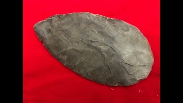 218 From this to That, flintknapping a georgetown nodule down to a Bi-face preform .